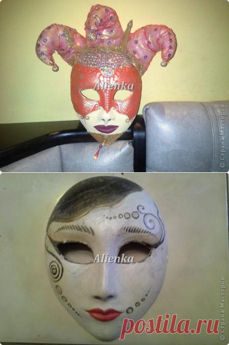 МК венецианская маска из папье-маше
