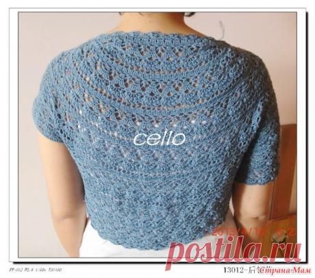 *Лилия* по кругу. Вывязывание горловины. - Все в ажуре... (вязание крючком) - Страна Мам