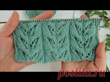 Spring Cable Knitting Pattern 🌿 Коса весна связанная спицами