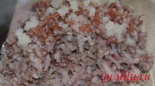 Фарш с яблоками и сельдью