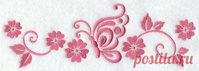 Machine Embroidery Designs at Embroidery Library! - Simply Butterfly Border