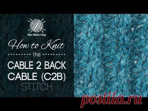 How to Knit the Cable 2 Back Cable (C2B) Stitch - NewStitchaDay.com