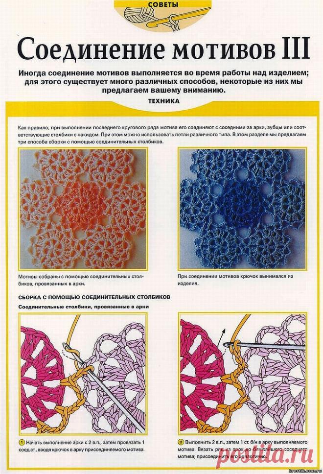 ВЯЗАНЫЙ ШИК: Альбом«СПОСОБЫ СОЕДИНЕНИЯ МОТИВОВ»