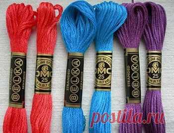 Как подобрать нитки мулине для вышивания