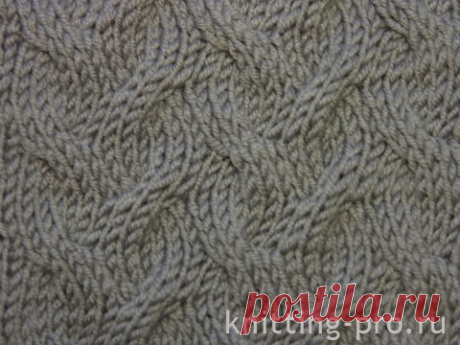 Узор "Коса с тенью" - knitting-pro.ru - От азов к мастерству