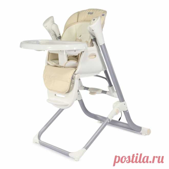 Стульчик-качели Babyton 2в1 с пультом Д/У Beige TY838 | Люксор