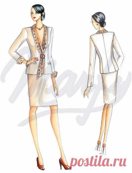 Tejido que se necesita aproximadamente mt 1 50 ancho 1 40 + raso mt 0 90 ancho 1 40 Chaqueta elegante de una sola fila de botones para hacer en crespón cuello cruzado de raso maculado preso con broche mangas de puño ribeteado