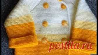 Вяжем детский кардиган спицами