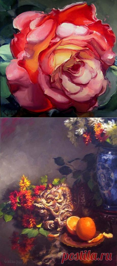 (+1) тема - Прекрасные цветы в картинах Курта Андерсона | Искусство