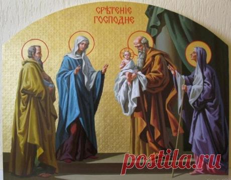 Сретение Господне Сретение Господне - один из великих праздников, отмечаемый Церковью Христовой, названный так потому, что в этот день Богомладенец Иисус Христос был встречен («сретение» - по-старославянски означает «в...