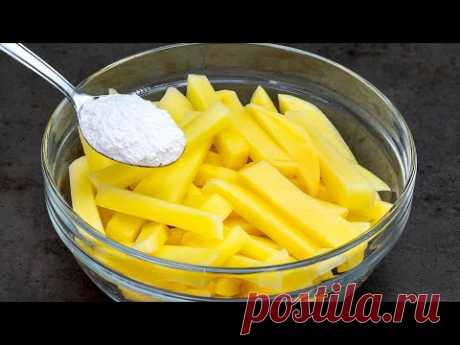 Картофель фри с разрыхлителем и мукой - вкуснее чем в фастфуде!