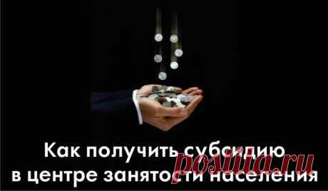 Как получить субсидию в центре занятости населения / Основы бизнеса