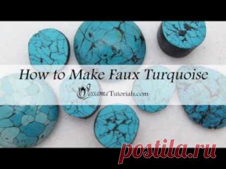 Faux Turquoise Polymer Clay Tutorial