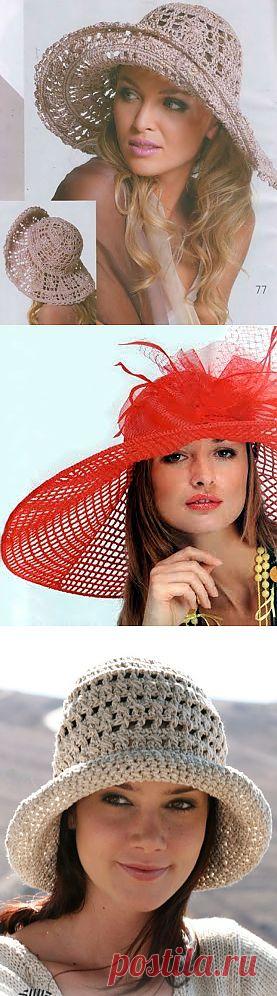 Вяжем летние головные уборы.