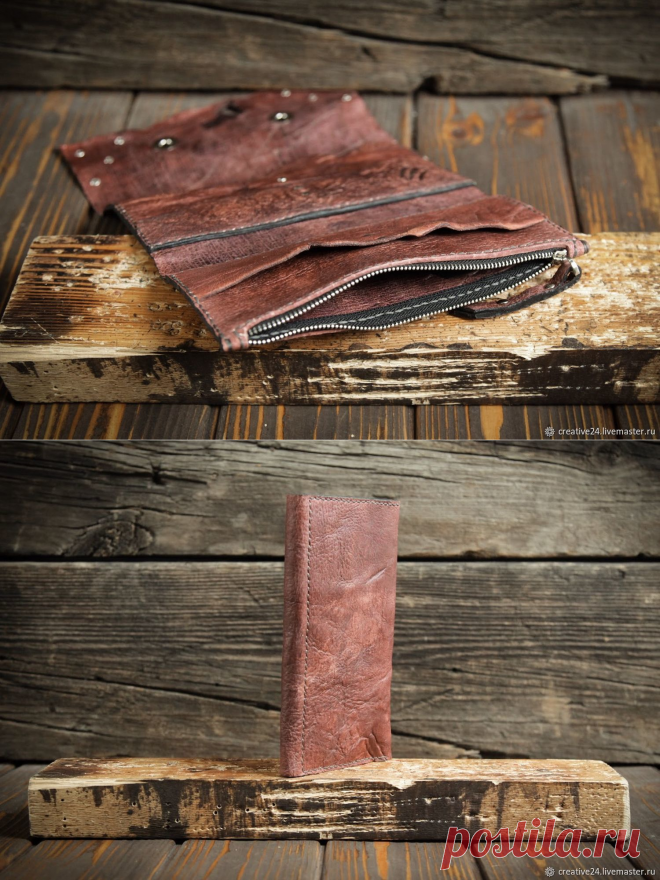 Коричневый кошелёк из сыромятной кожи – купить на Ярмарке Мастеров – IQRHVRU | Кошельки, Красноярск
