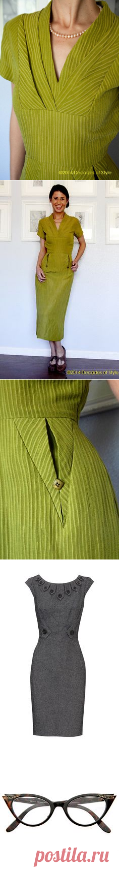 (12) #5007 1950s Object d'Art Dress