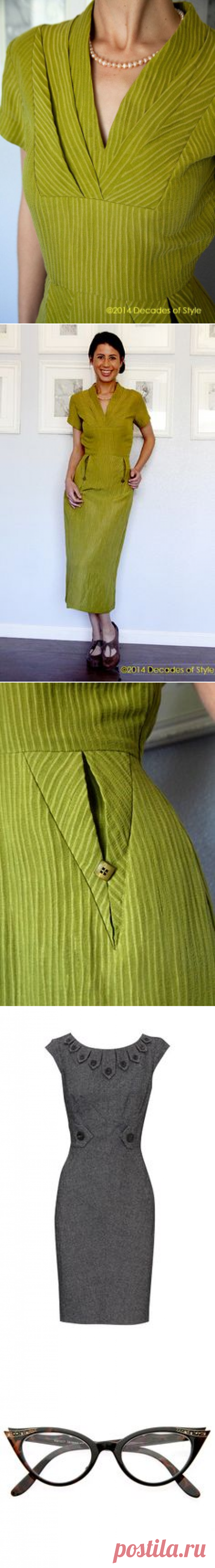 (12) #5007 1950s Object d'Art Dress