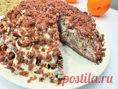 Торт Трухлявый Пень. Домашний простой рецепт!  Delicious homemade cake.
