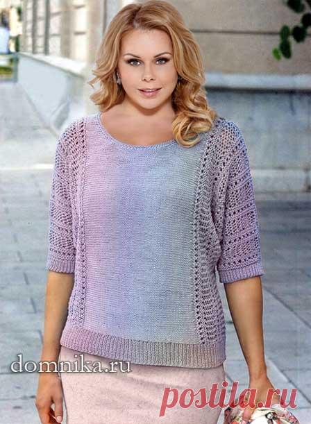 Вязание джемпера спицами - описание и схемы бесплатно