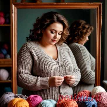 Как сделать идеальную выкройку для вязаного изделия на себя любимую - лучший способ, просто огонь | Вязалушка | Дзен