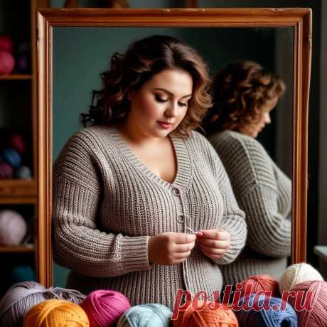 Как сделать идеальную выкройку для вязаного изделия на себя любимую - лучший способ, просто огонь | Вязалушка | Дзен