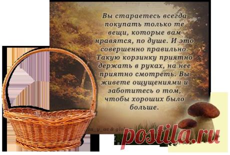 Корзинка для грибов. Тест.