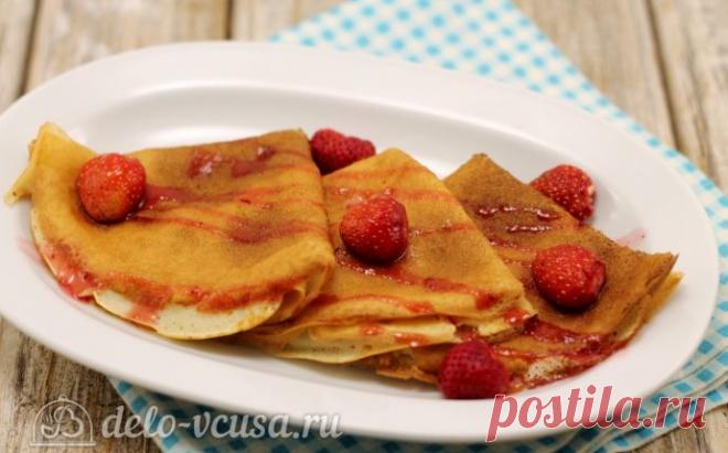 Творожные блины на молоке, рецепт с фото