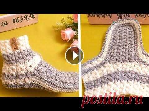 Изящные Носки-следки спицами! Длина подошвы 23 см. Пряжа NAKO Bambino, 25% шерсть, 75% акрил, в 50 г. 130 м., в 2 нити. Спицы 3,75 мм. Всем спасибо! Подписывайтесь на мой канал и следите за выходом вид...