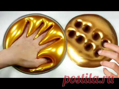 ЭТО ВАУ 😲 МЕТАЛЛИЧЕСКИЙ и ГОЛОГРАФИЧЕСКИЙ ЛИЗУН из НОГТЕВЫХ ПИГМЕНТОВ // КАК сделать СЛАЙМ