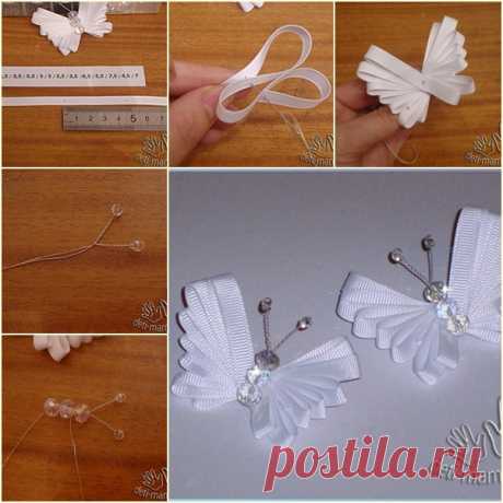 DIY Easy Ribbon Butterfly