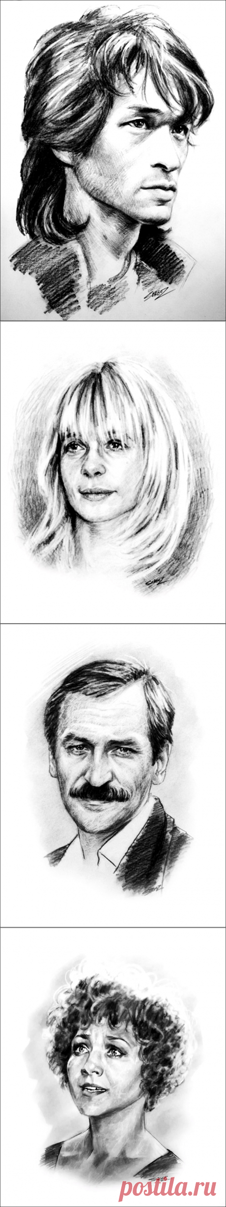 Реалистичные портреты от художника Сергея Загаровского...