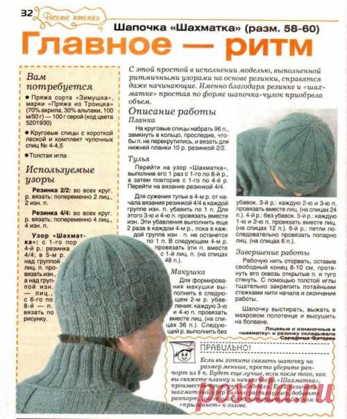 Шапка и шарф связанные спицами | Шапки спицами