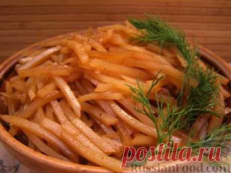 Рецепт: Салат "Картофель по-корейски" на RussianFood.com