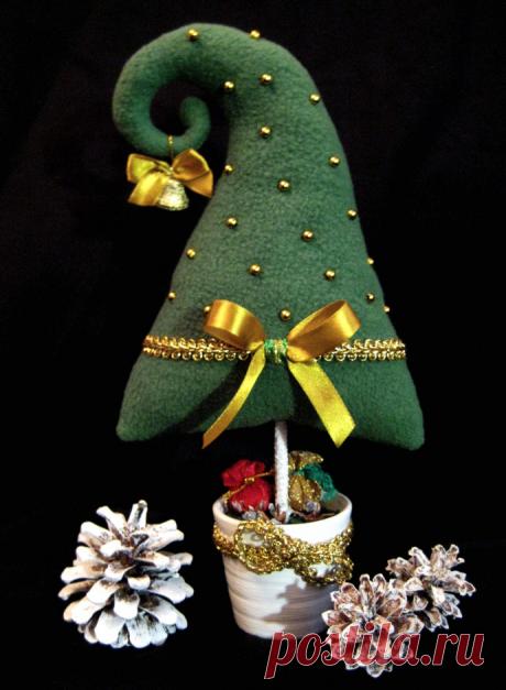Новогодние текстильные елочки и украшения | Colors.life