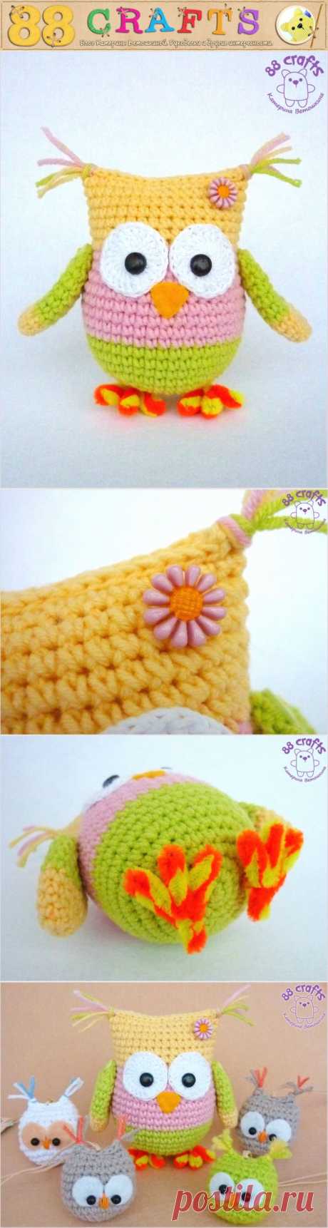 88 Crafts: Цветная совуша (+описание)