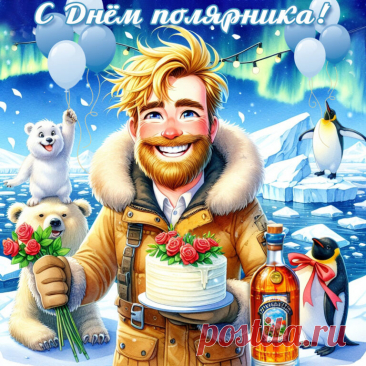 Поздравляем вас с Днем полярника! Чтобы вам служилось спокойнее, а научные открытия давались легче, желаем благополучия и крепкого здоровья как вам, так и вашим семьям. Будьте счастливы. Пусть труд ваш будет оценен достойно.