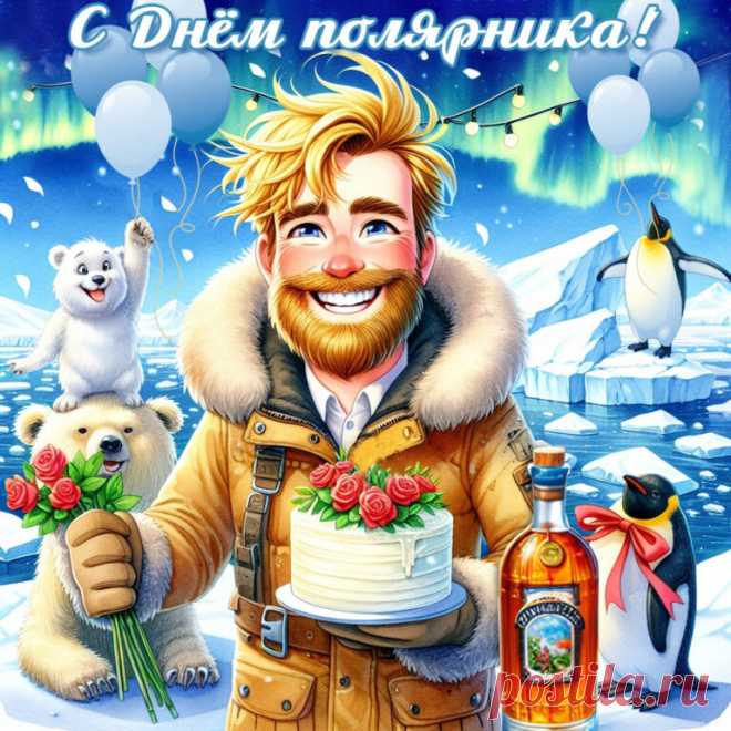 Поздравляем вас с Днем полярника! Чтобы вам служилось спокойнее, а научные открытия давались легче, желаем благополучия и крепкого здоровья как вам, так и вашим семьям. Будьте счастливы. Пусть труд ваш будет оценен достойно.