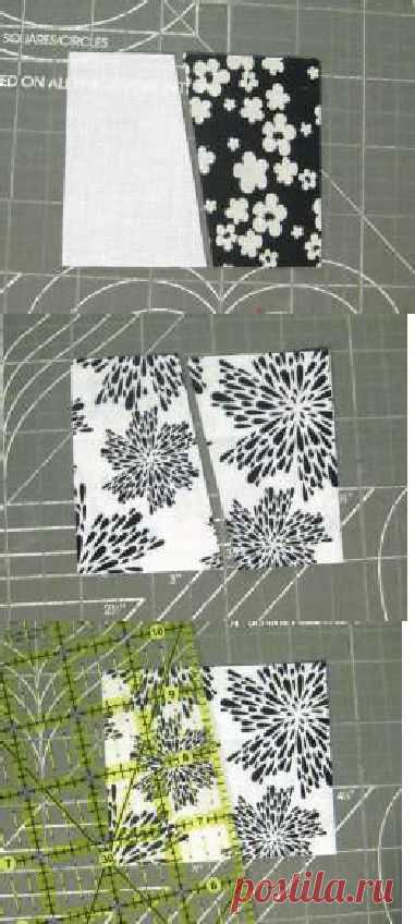 Trim-free, Template-free Whirligig Block Tutorial