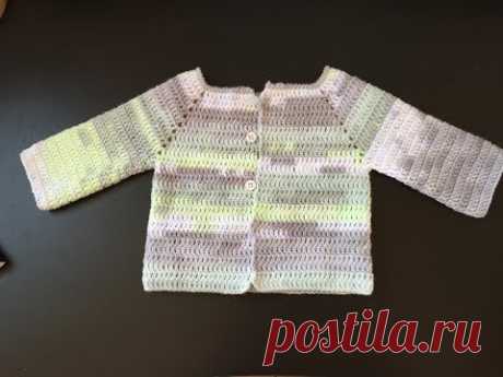Tuto facile gilet, veste enfant au crochet