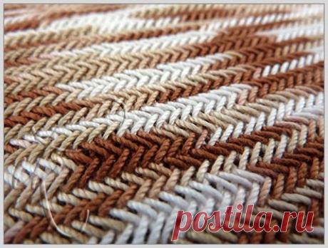 Вяжем простой и красивый узор «Елочка» спицами - Домоводство - медиаплатформа МирТесен