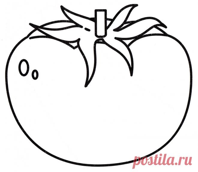 Раскраски томатов (помидоров) скачать или распечатать