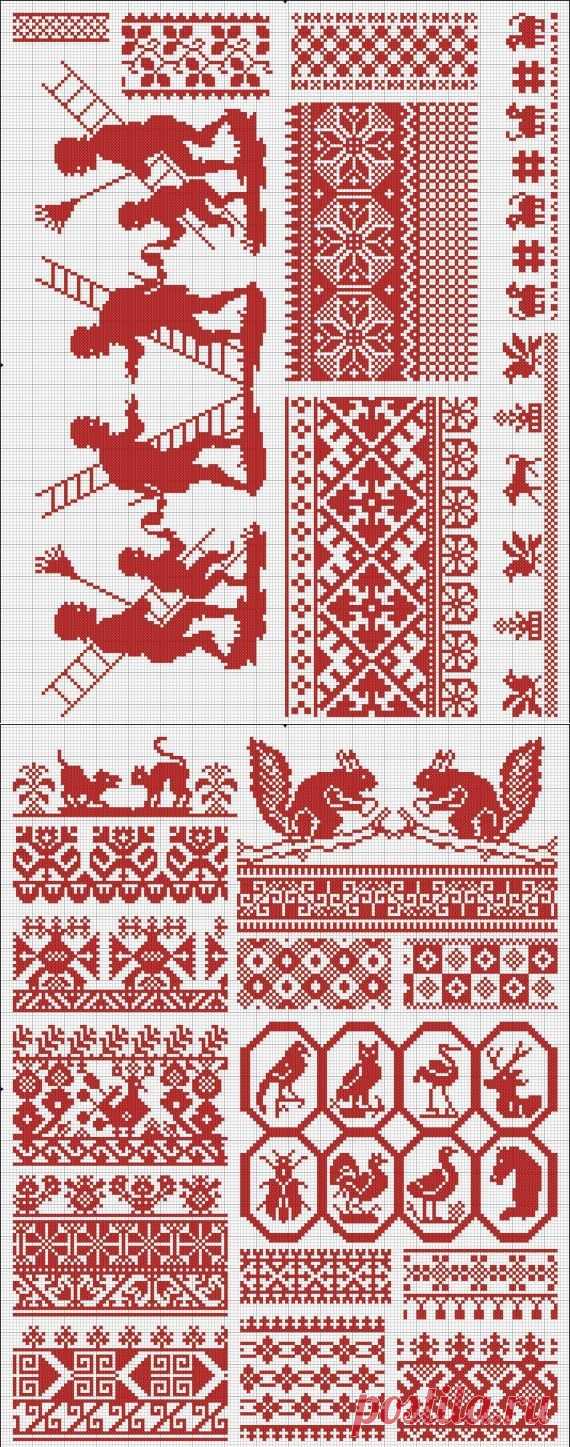 Еще / Вышивка / Схемы вышивки крестом