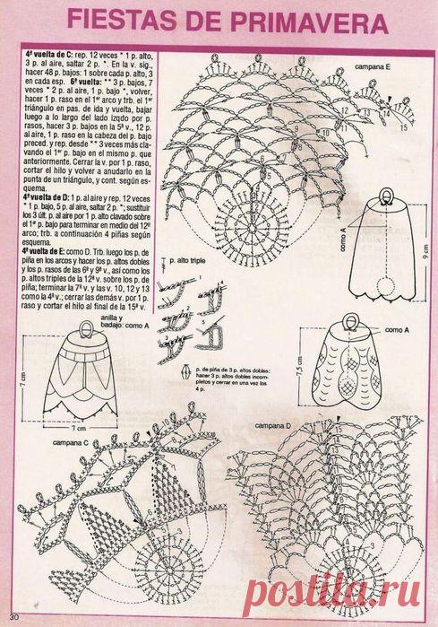 НОВОГОДНИЕ КОЛОКОЛЬЧИКИ + СХЕМЫ