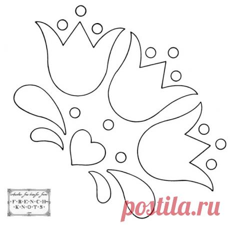 Цветочные аппликации на ткани (идеи и шаблоны)