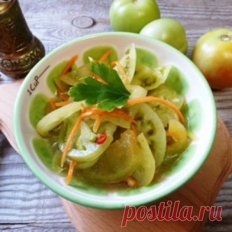 Зеленые помидоры по-корейски