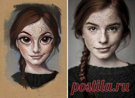 Мультяшные портреты от художника Julio Cesar - Ярмарка Мастеров - ручная работа, handmade