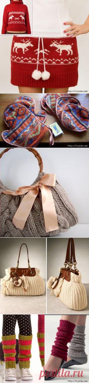 1 часть. Оригинальные переделки из свитера.
