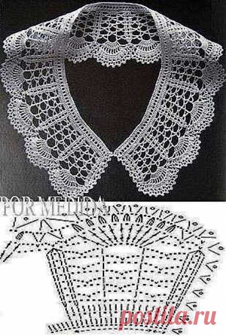 Crochet white collar pattern | Crochet Pattern