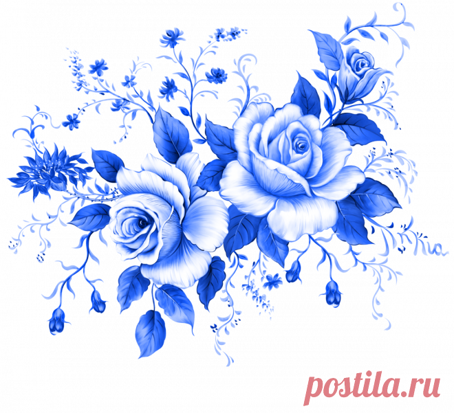 Гжельская роспись