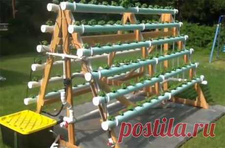 How To Grow 168 Plants In A 6 X 10 Space With A DIY A-Frame Hydroponic System | Home Design, Garden & Architecture Blog Magazine